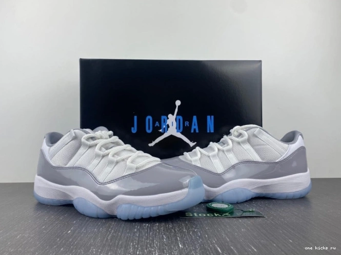 Rep Grey Low Jordan AV2187-140 11 Air Cement 0807